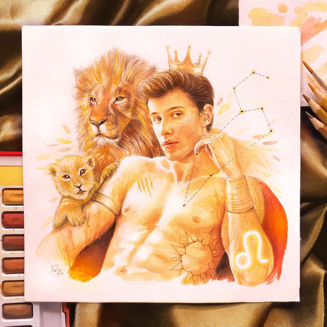 color pencil drawing shawn mendes by andre manguba
