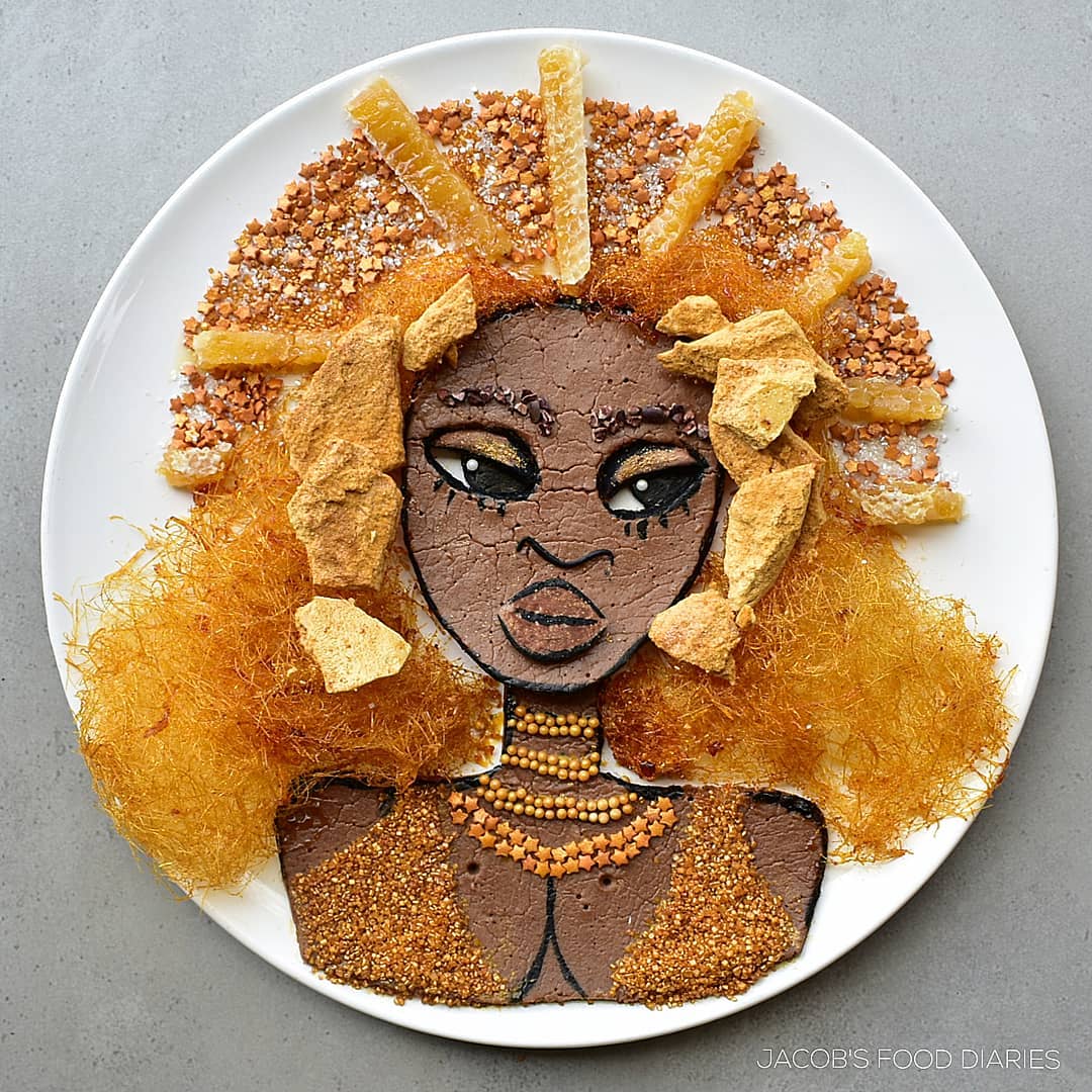 food art beyonce by laleh mohmedi
