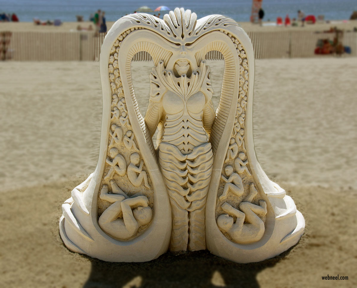 sand sculpture the ingathering hampton by oliver deveau