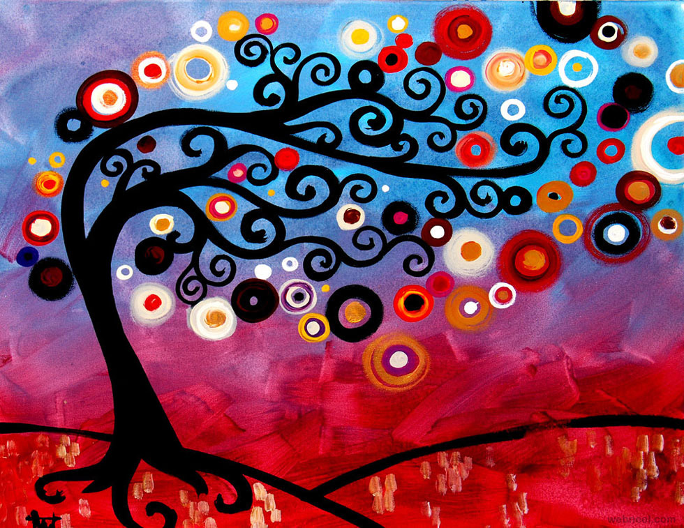 paintings of tree