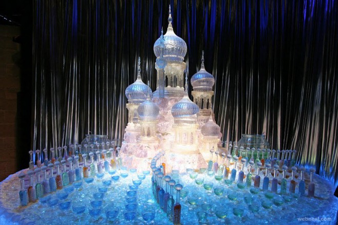 ice sculptures castle