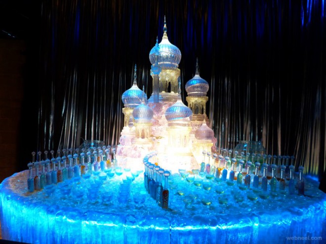 ice sculpture castle