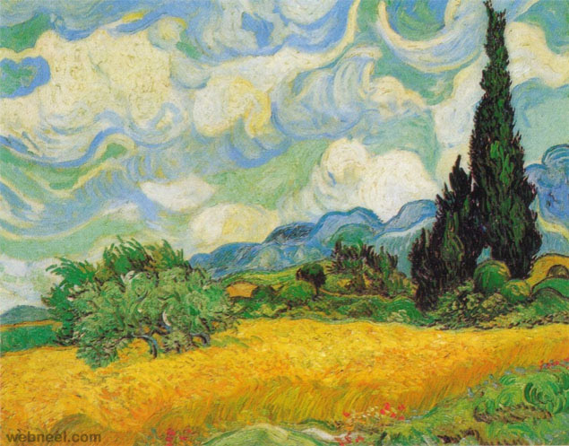 most expensive painting wheatfield cypresses