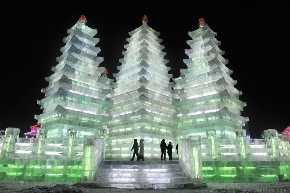 ice sculpture china castle