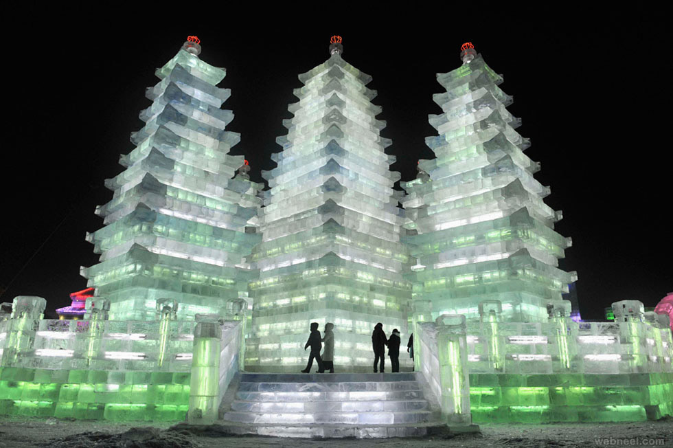 Ice Sculpture China Castle 17
