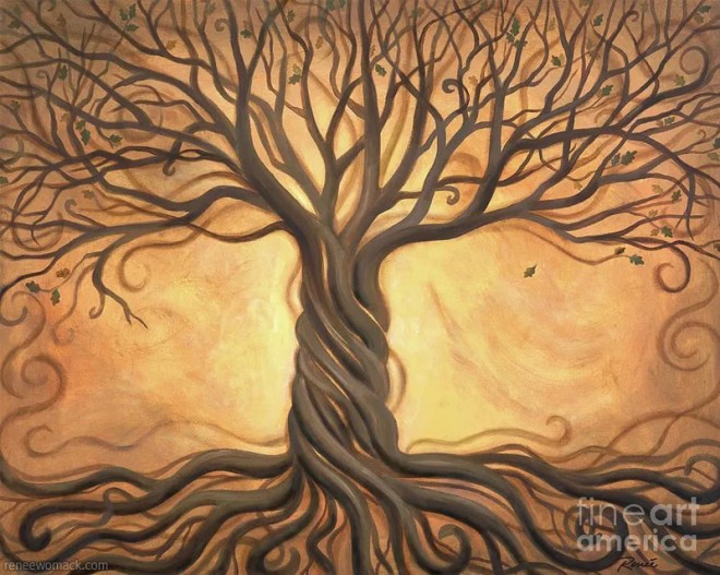 tree paintings by american artist renee womack
