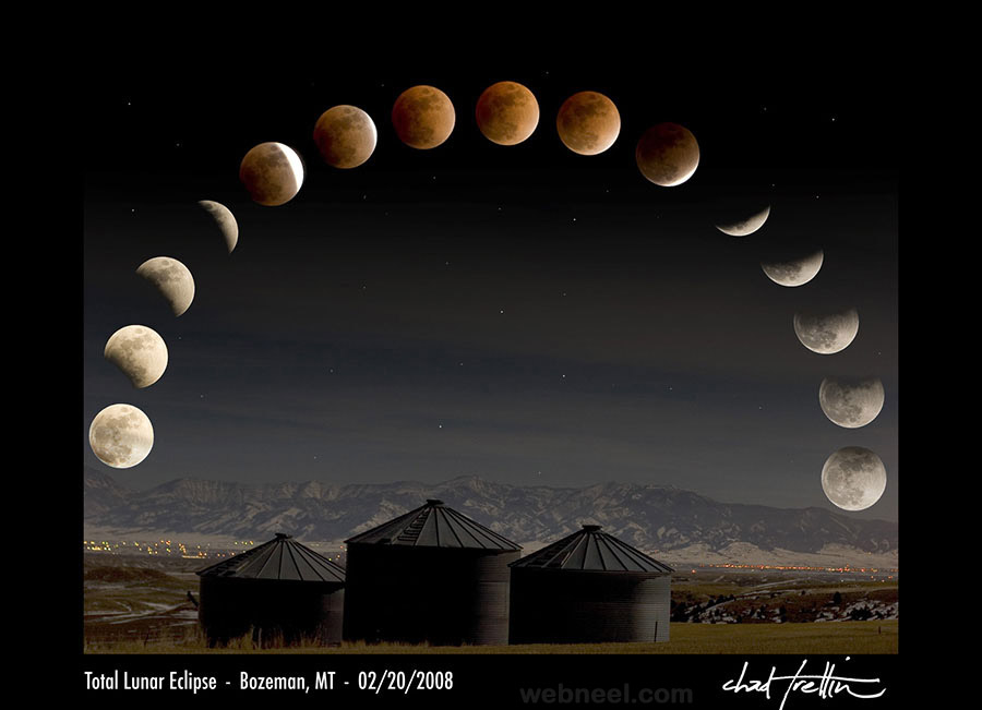 time lapse Lunar Eclipse