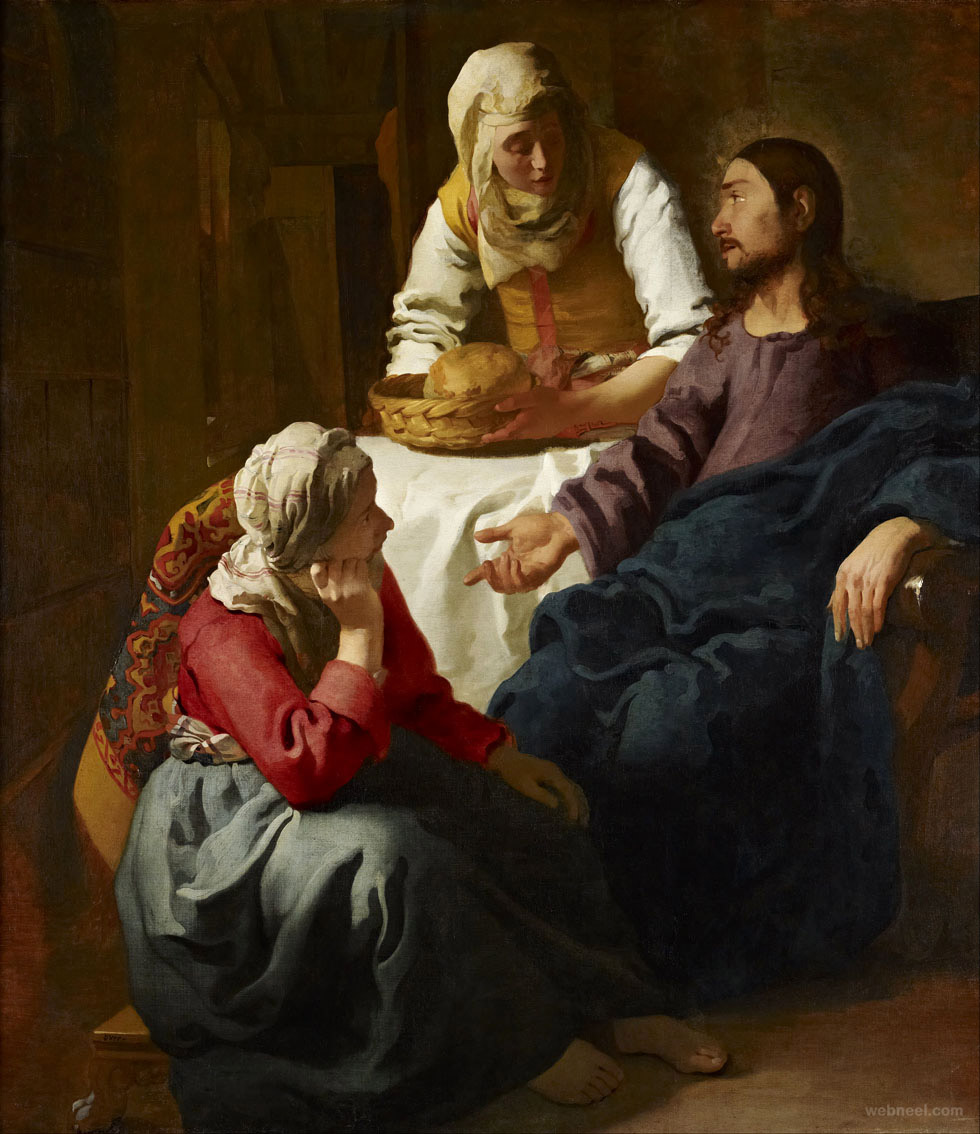 vermeer christ martha mary painting