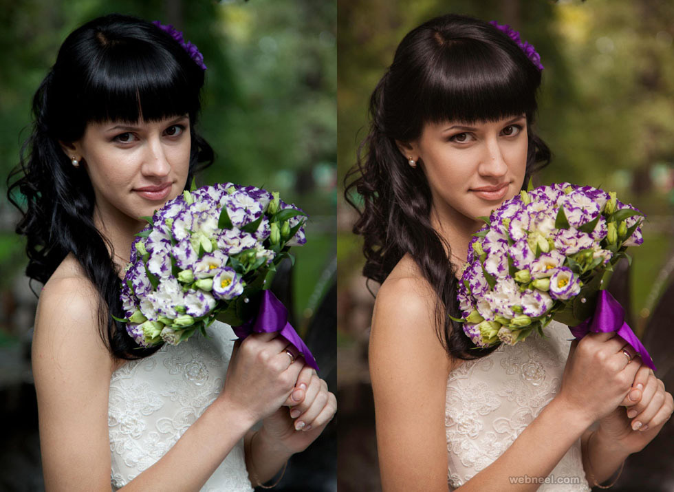 bride photo retouching