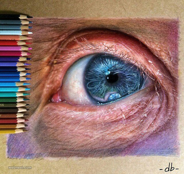 drawing of eyes