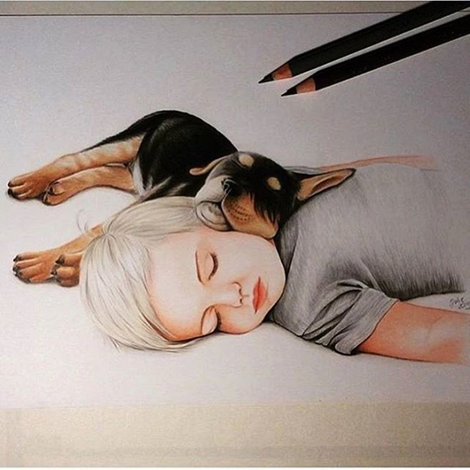 realistic pencil drawing by jolieandmore