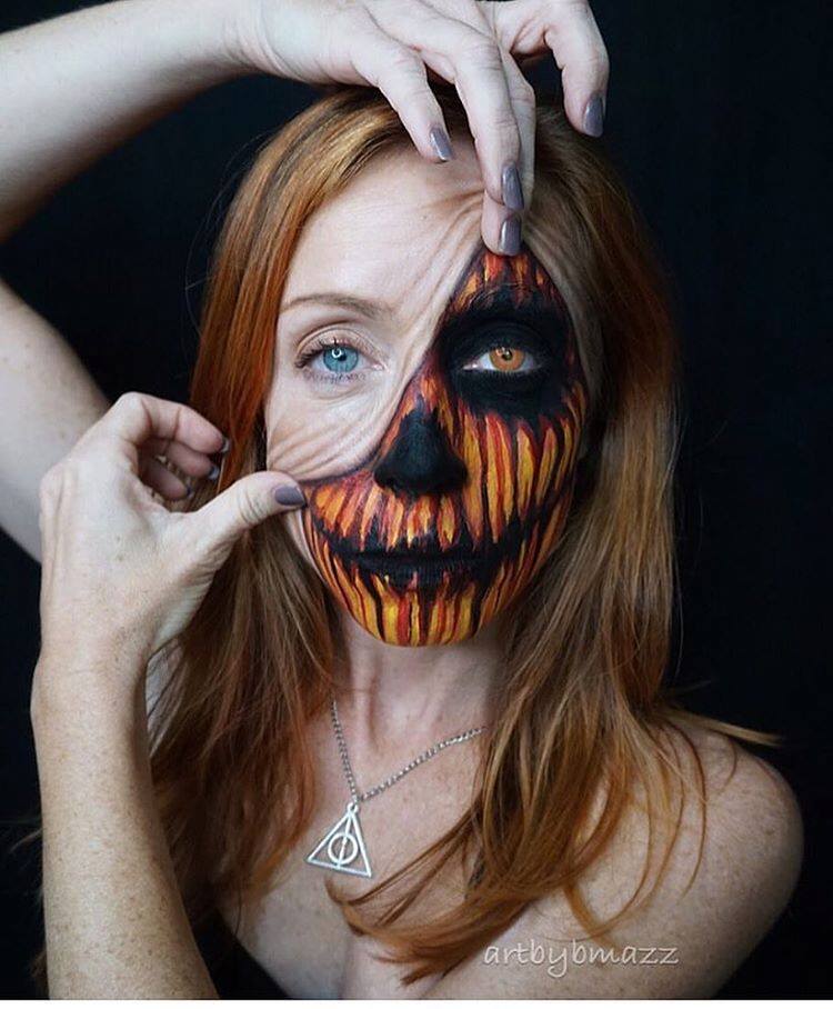 halloween makeup idea face painting by brenna