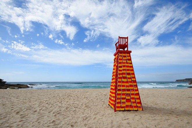 chair sculpture by the sea by linton meagher