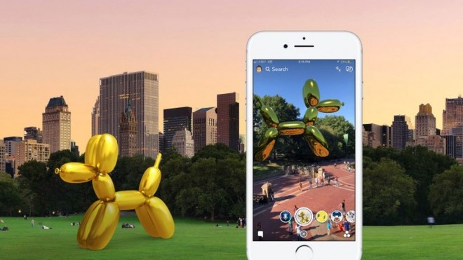 snapchat art augmented reality platform