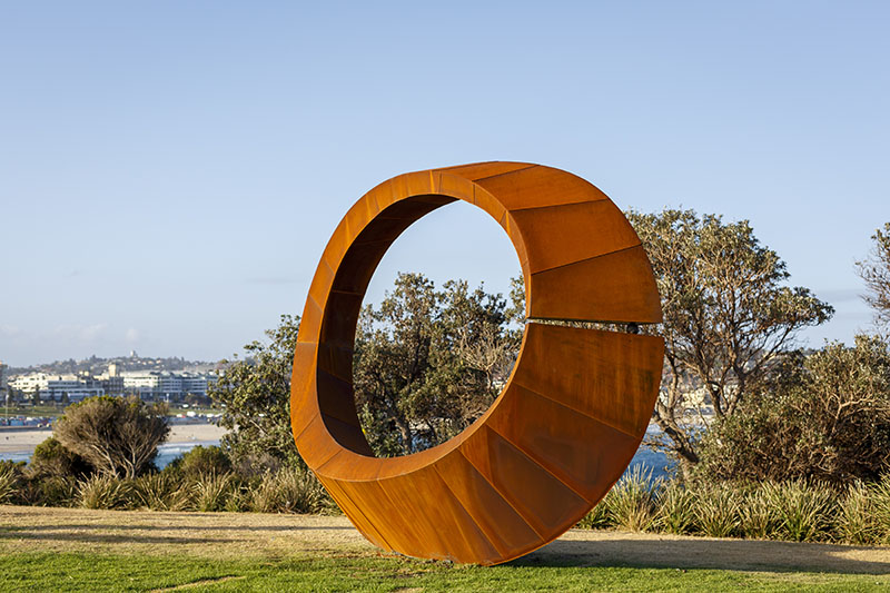 orb sculpture by the sea by david ball