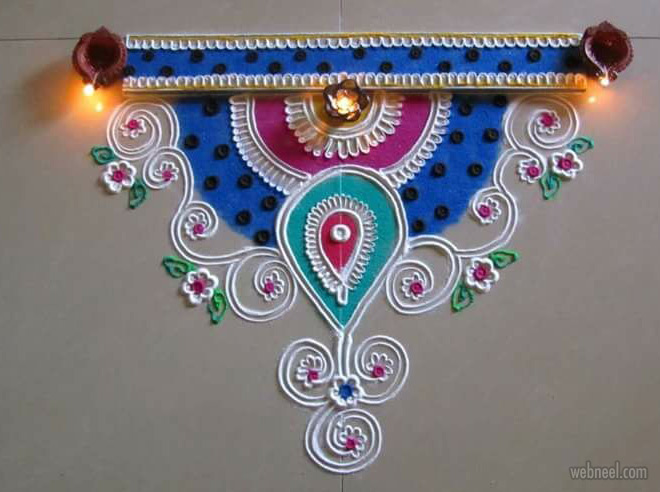 diwali rangoli design by poonam borkar