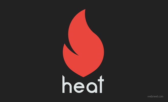 logo design heat hot viuze