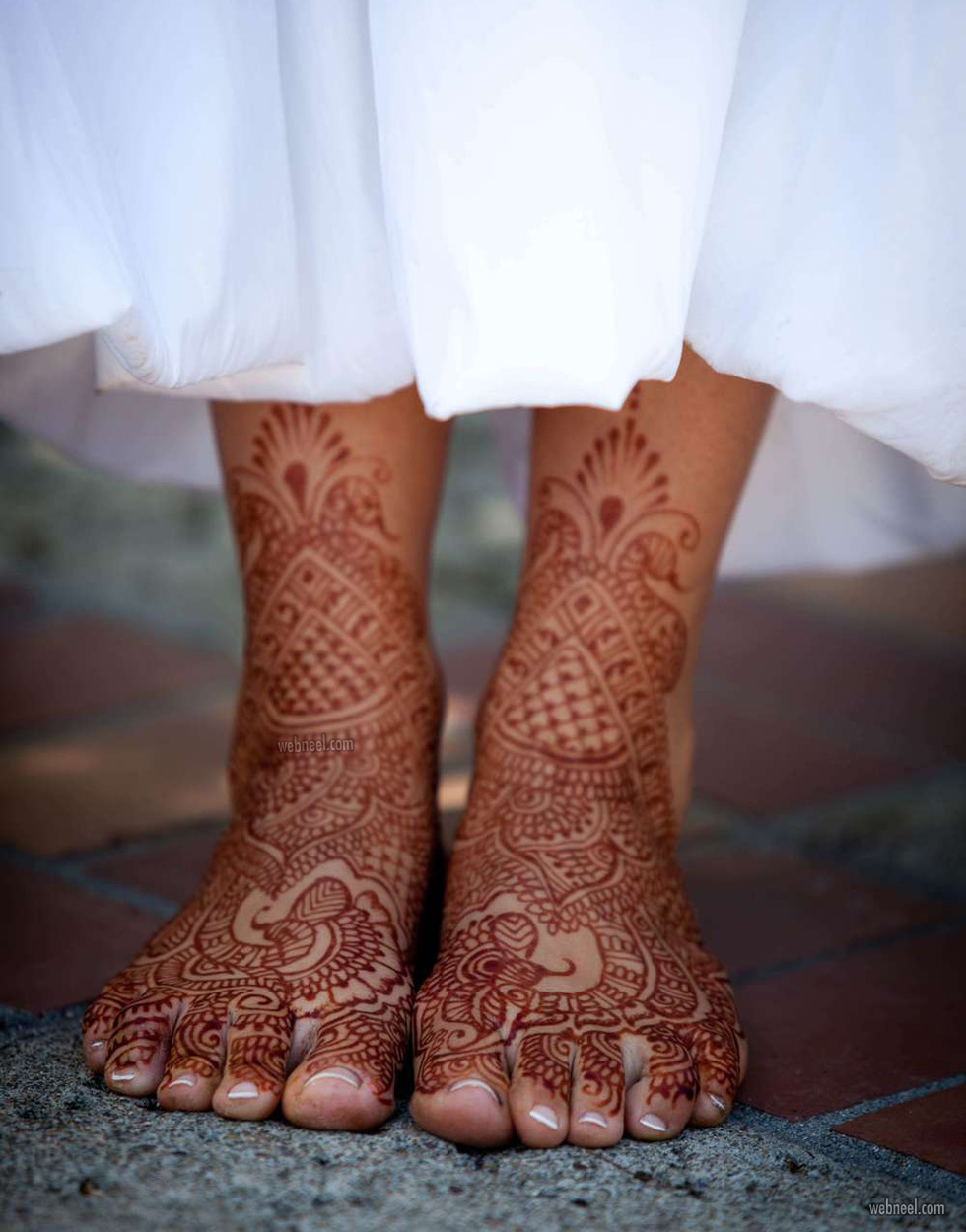 mehndi design leg foot by darcy vasudev