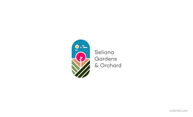 logo design garden by alamacreative