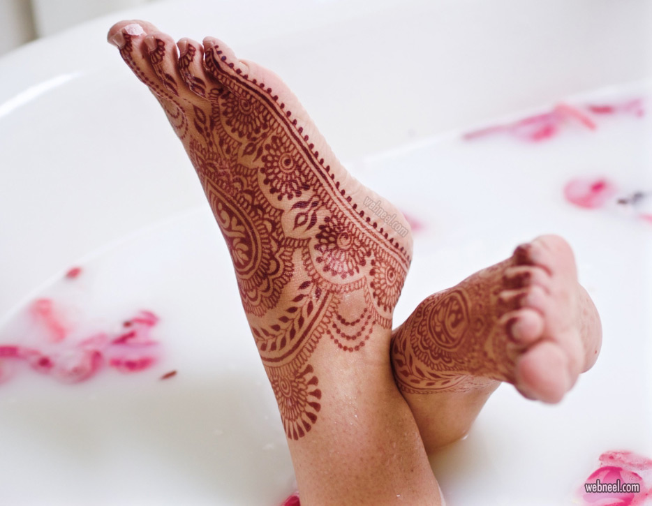 Mehndi Design Leg Foot By Darcy Vasudev 20