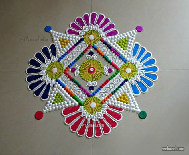 rangoli design by poonam borkar