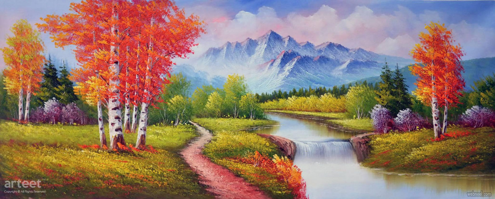 nature landscape oil painting