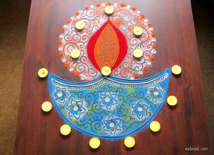 diwali rangoli design by poonam borkar