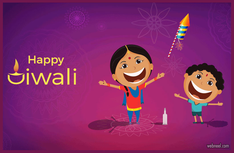 25 Beautiful Diwali Greeting cards Design and Happy Diwali Wishes 2020