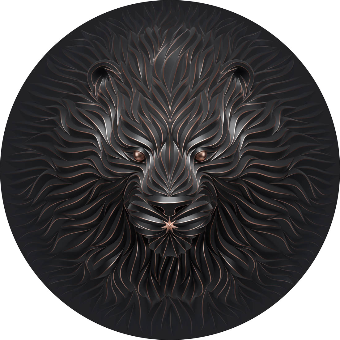 sculpture lion by maxim shkret