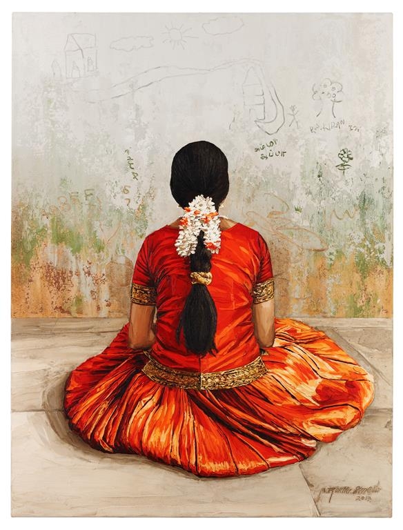 painting girl by ramasuresh