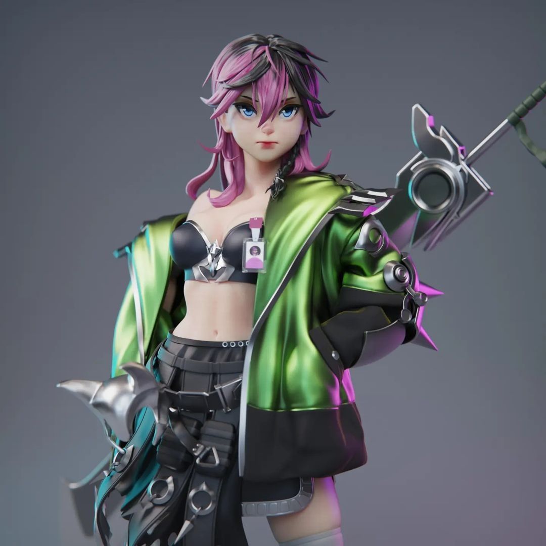 3d character design wild hope girl by deyvson william