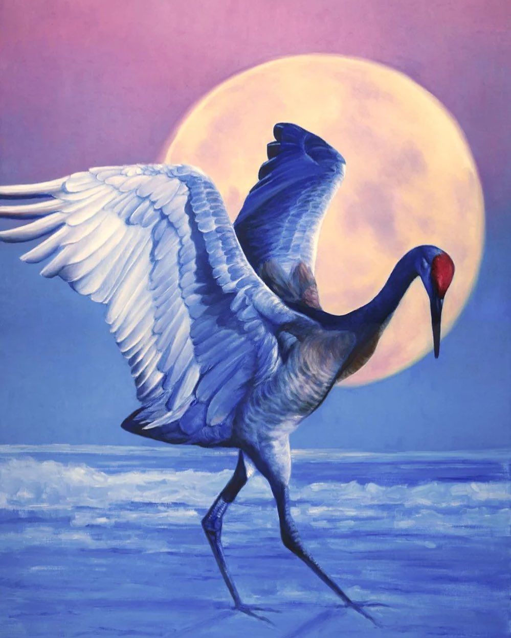 oil painting moon dancer by jamescorwin