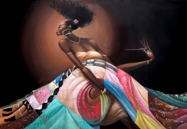 black woman painting frank morrison lady women africa caricature illustration beautiful best stunning