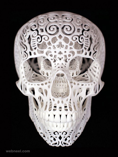 skull carving