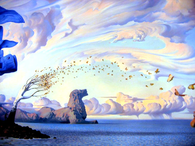 beautiful creative oil painting vladimir kush surreal illusion