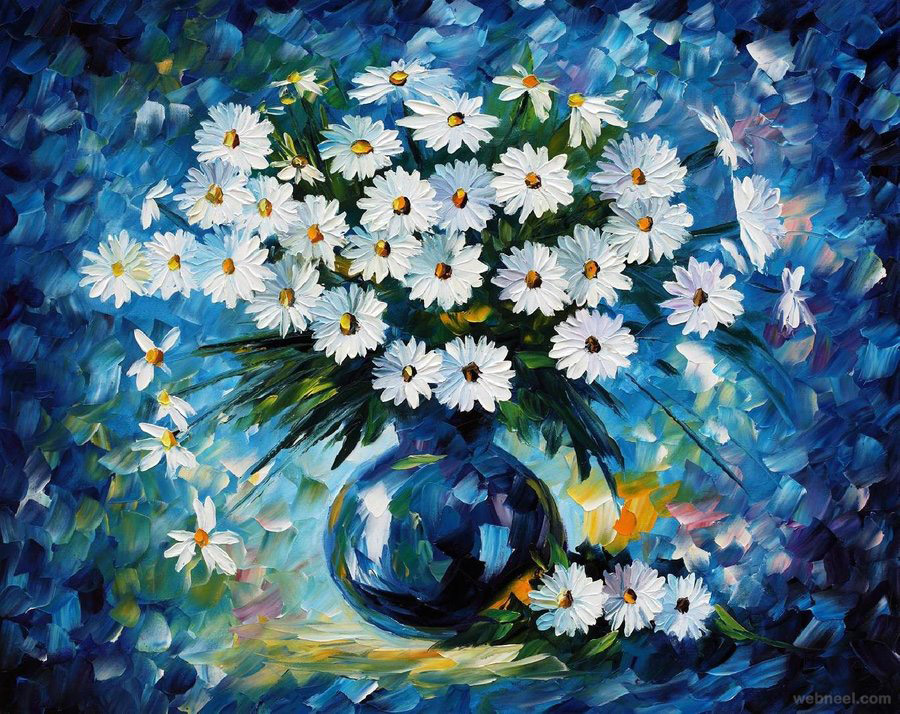 20 Choices paintings of flowers You Can Use It For Free - ArtXPaint ...