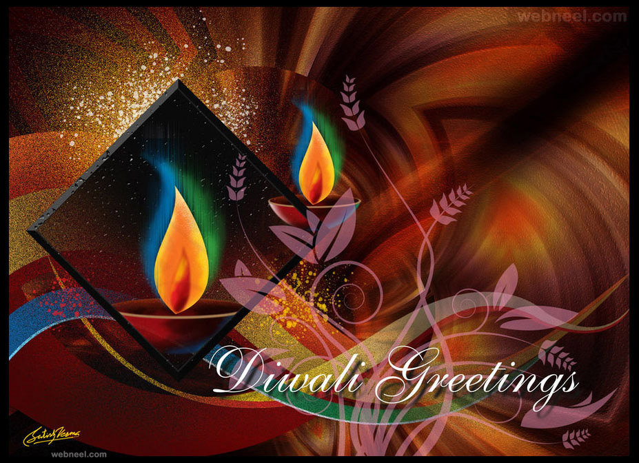 diwali greeting cards by satishverma