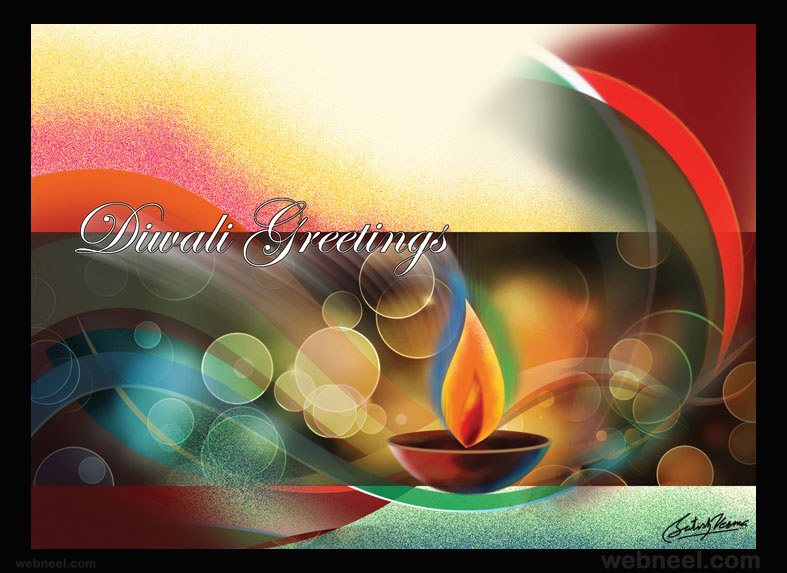 diwali greetings cards by satishverma