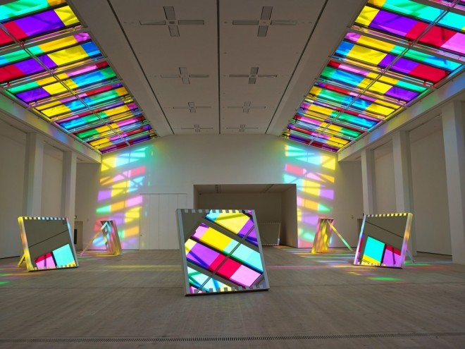 colors sculpture by daniel buren