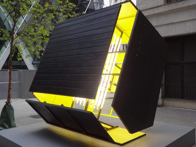 black shed expanded sculpture by nathaniel rackowe