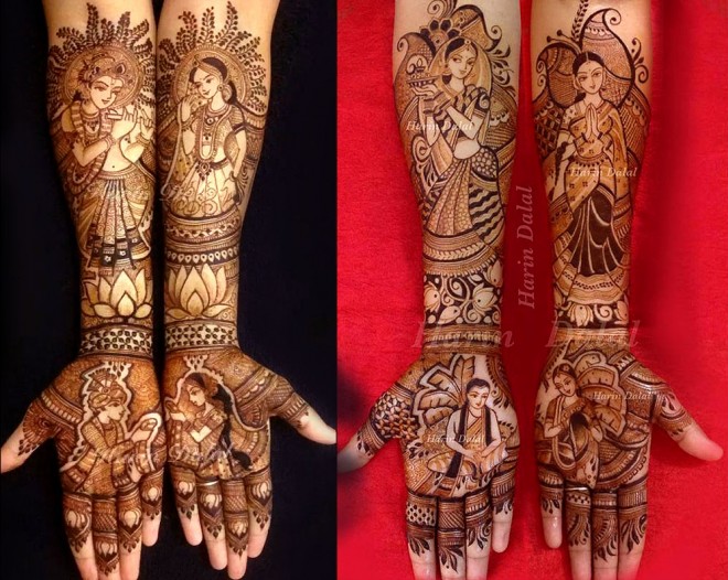 mehndi design full hand by harin dalal