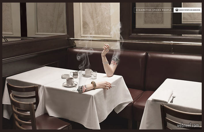 creative anti smoking advertisement poster