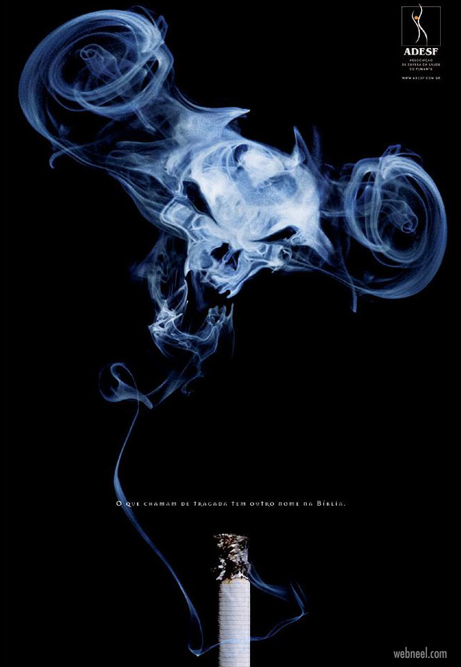 anti smoking advertisement poster