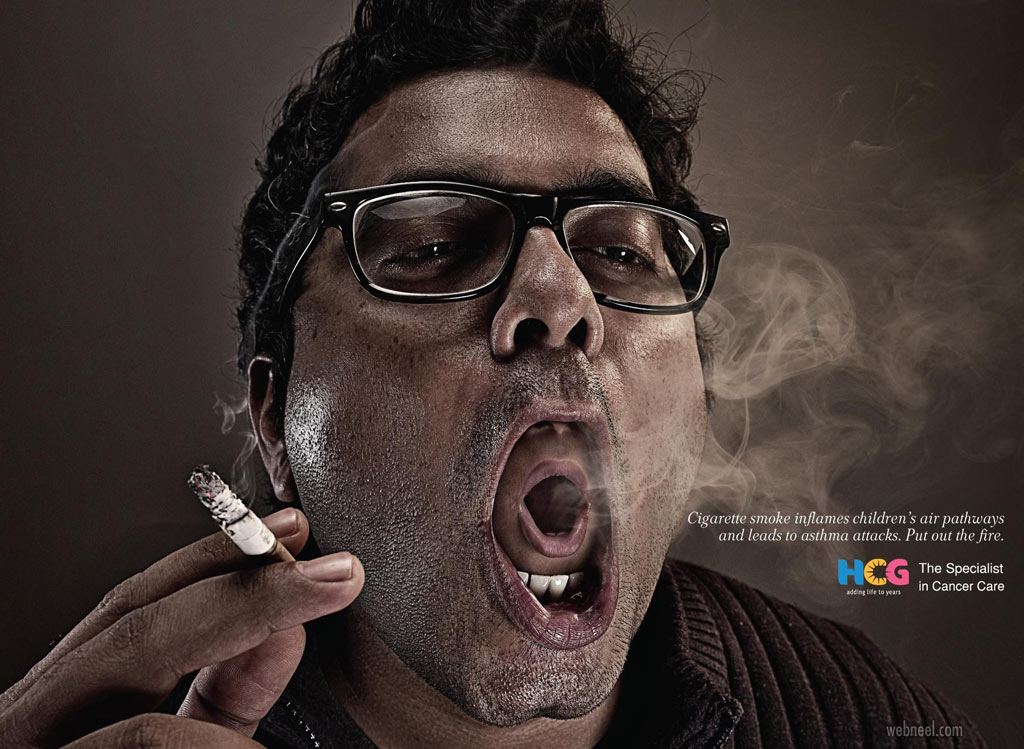 anti smoking ads poster children by hcg