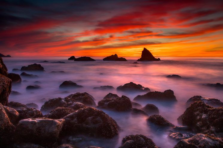 landscape photography award winning photo oceans fire by joseph dondelinger