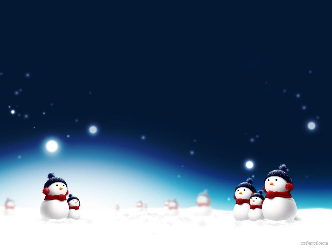 winter snowman wallpaper