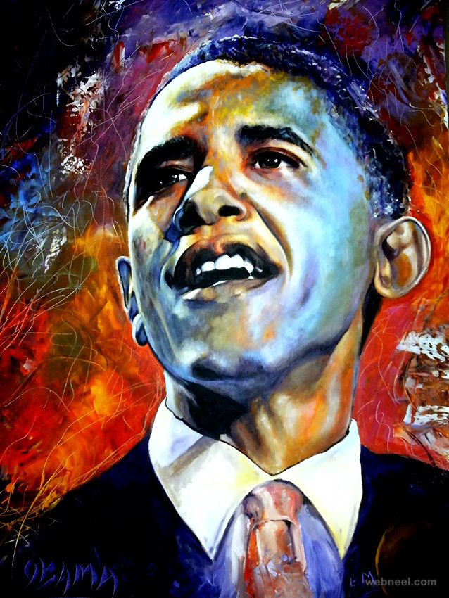 painting obama