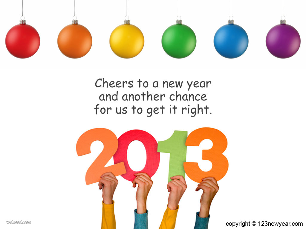 cheers new year 2013 wallpaper