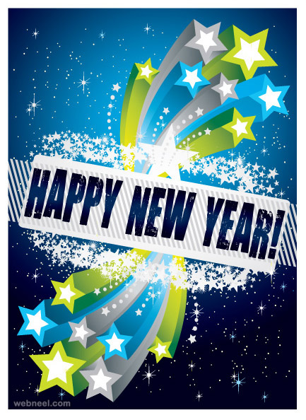 new year greeting card