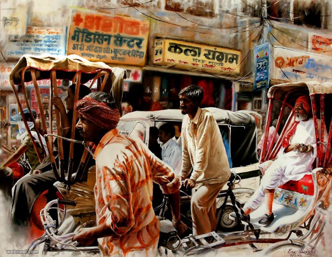 realistic painting india